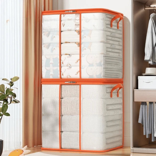Transparent PVC Quilt Storage Organizer Bag with Handle (280L) MRP