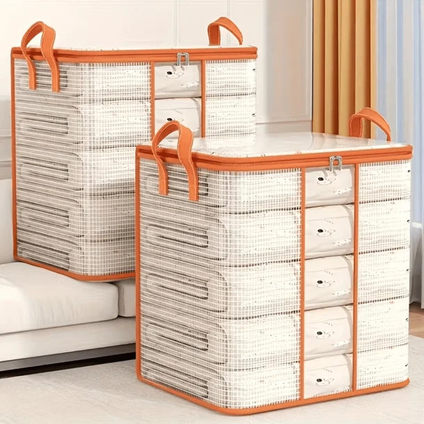 Transparent PVC Quilt Storage Organizer Bag with Handle (280L) MRP