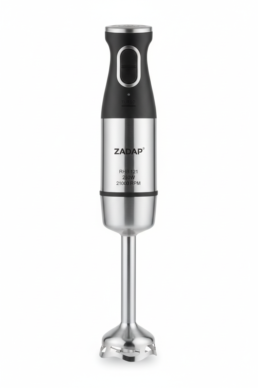 Zadap RHB 121 Hand Blender | 250W | 18000 RPM | SS Blade | 2-Year Warranty